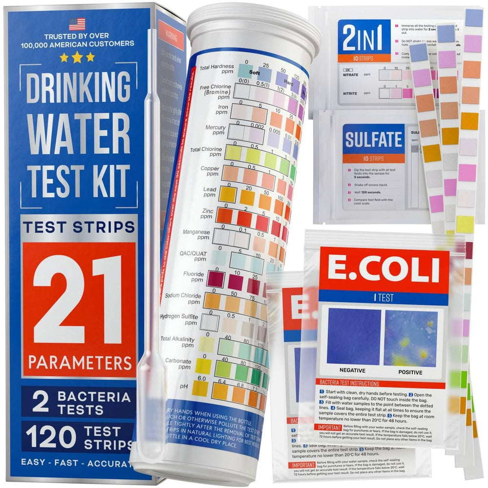 Drinking Water Test Kit 21-in-1 + 2 E. coli