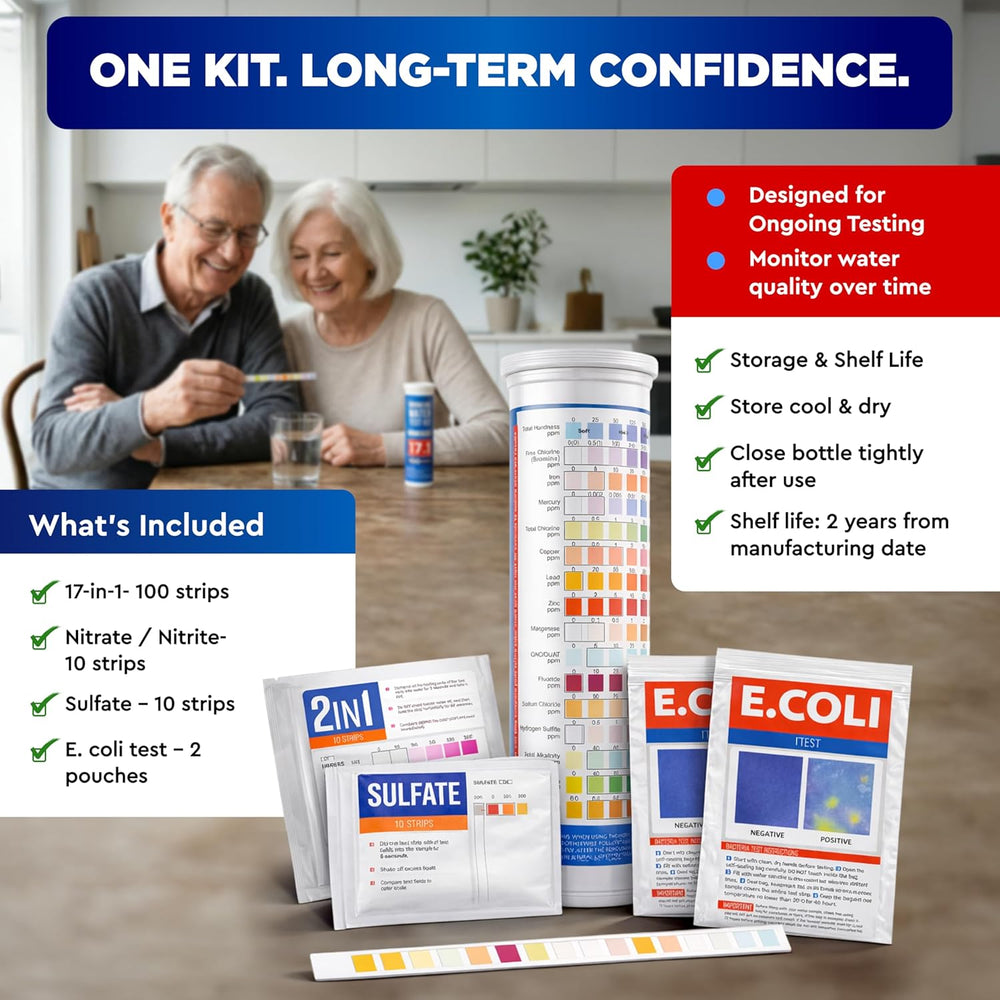 Drinking Water Test Kit 21-in-1 + 2 E. coli