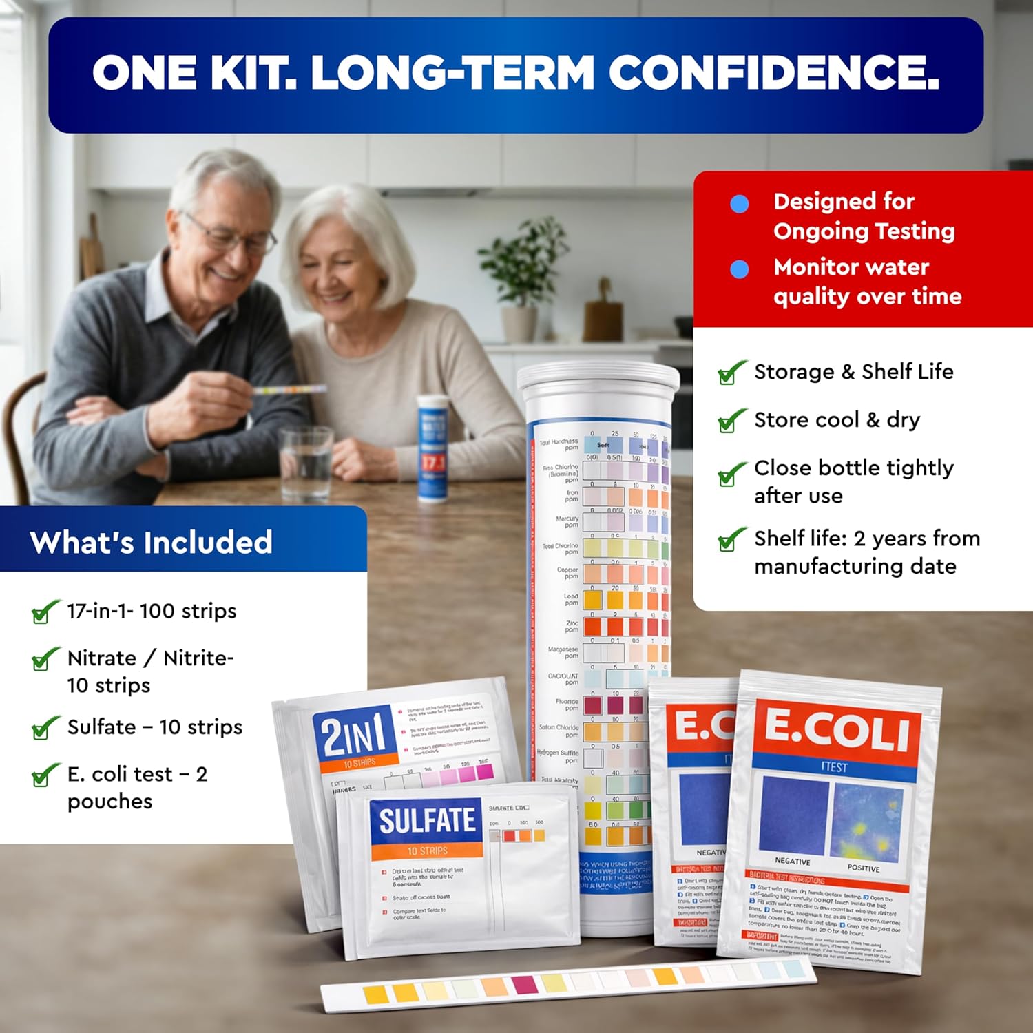 Drinking Water Test Kit 21-in-1 + 2 E. coli